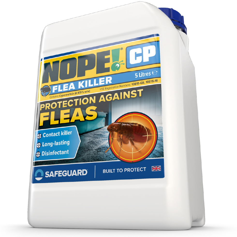 NOPE! Flea Killer is long-lasting, solvent-free and breaks the flea life cycle.