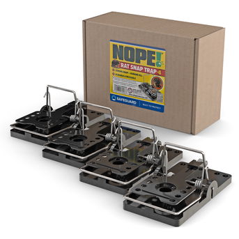 NOPE! Rat Mouse Trap 4-pack Unarmed with Box