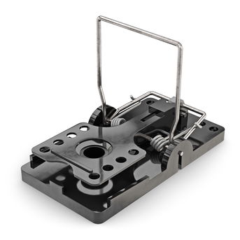 NOPE! Rat Mouse Trap Armed (white b/g)