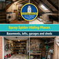 Spray spider hiding places - basements, lofts, garages and sheds