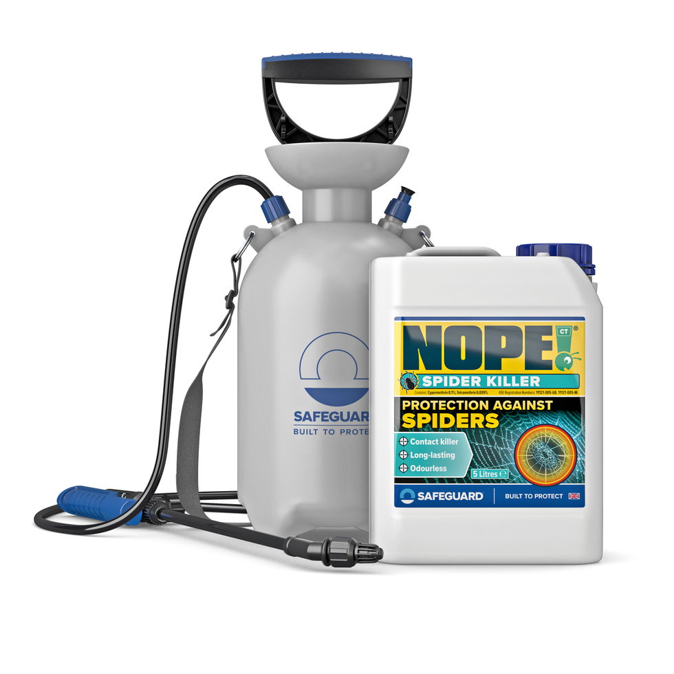 NOPE! CP Spider Killer 5 Litres can with Pressure Sprayer (white b/g)