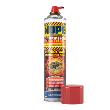 NOPE! Wasp and Hornet Killer Spray 600ml (display, white b/g)
