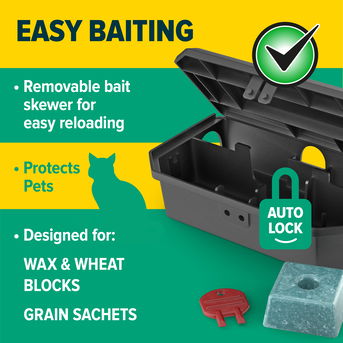 NOPE! Mouse boxes make baiting easy.