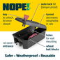 NOPE! Rat Boxes are safe, weatherproof and reusable.