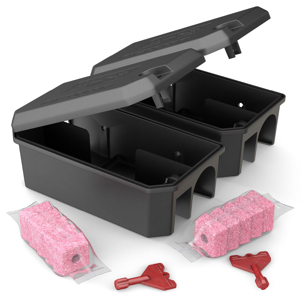 NOPE! Pre-Baited Rat Boxes Bromadiolone 2 boxes bundle render.