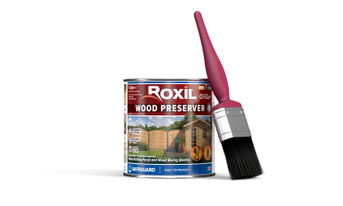 Roxil Furniture Kit - Wood Preserver and Brush (white b/g)