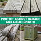Protect against wood damage and algae growth with Roxil Top Oil 302.