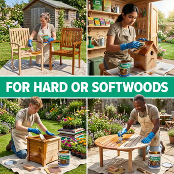 Roxil UV Top Oil is compatible with hardwood and softwood