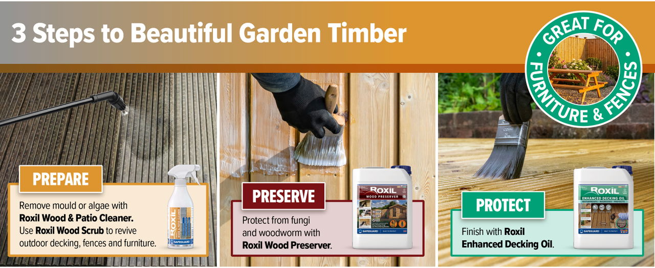 3 steps to beautiful garden timber