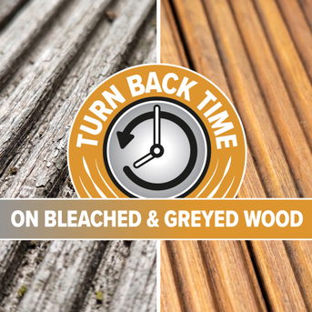 Turn back time on bleached and greyed wood