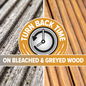Turn back time on bleached and greyed wood