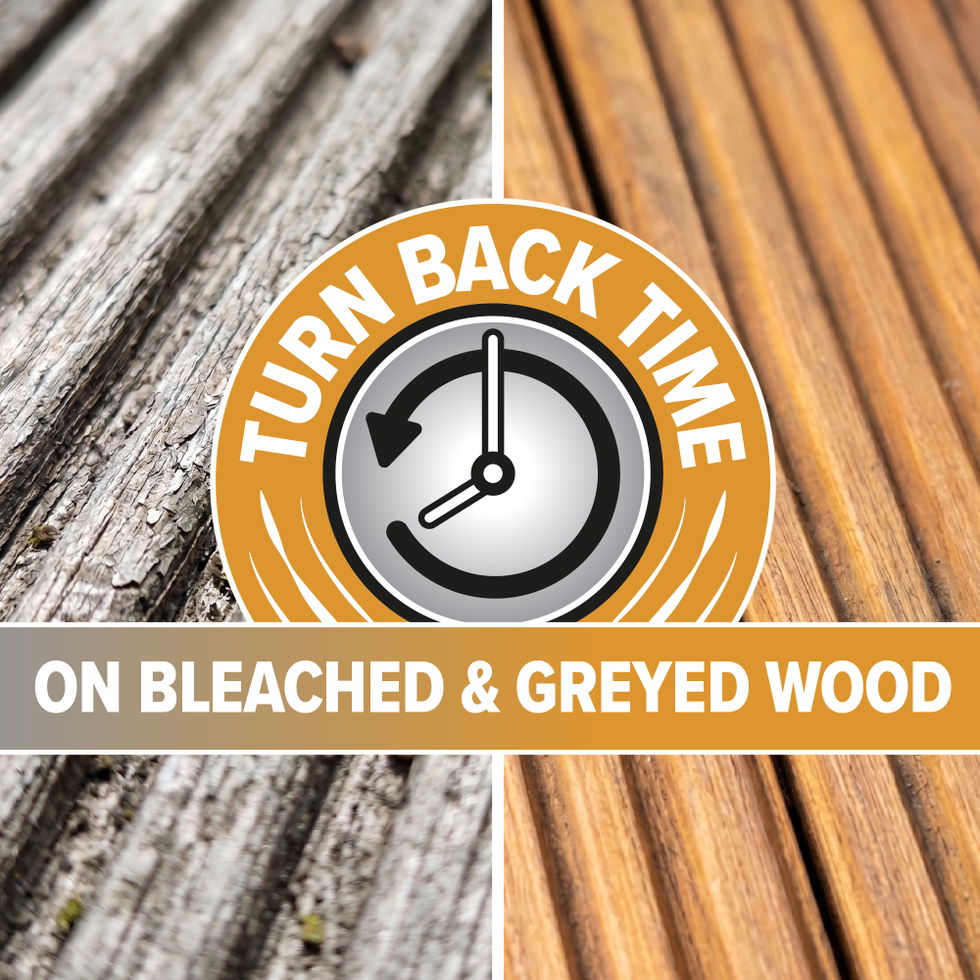 Turn back time on bleached and greyed wood