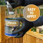 Roxil Wood Scrub Gel is easy to apply.
