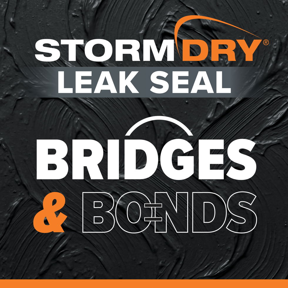 Stormdry Leak Seal bridges and bonds