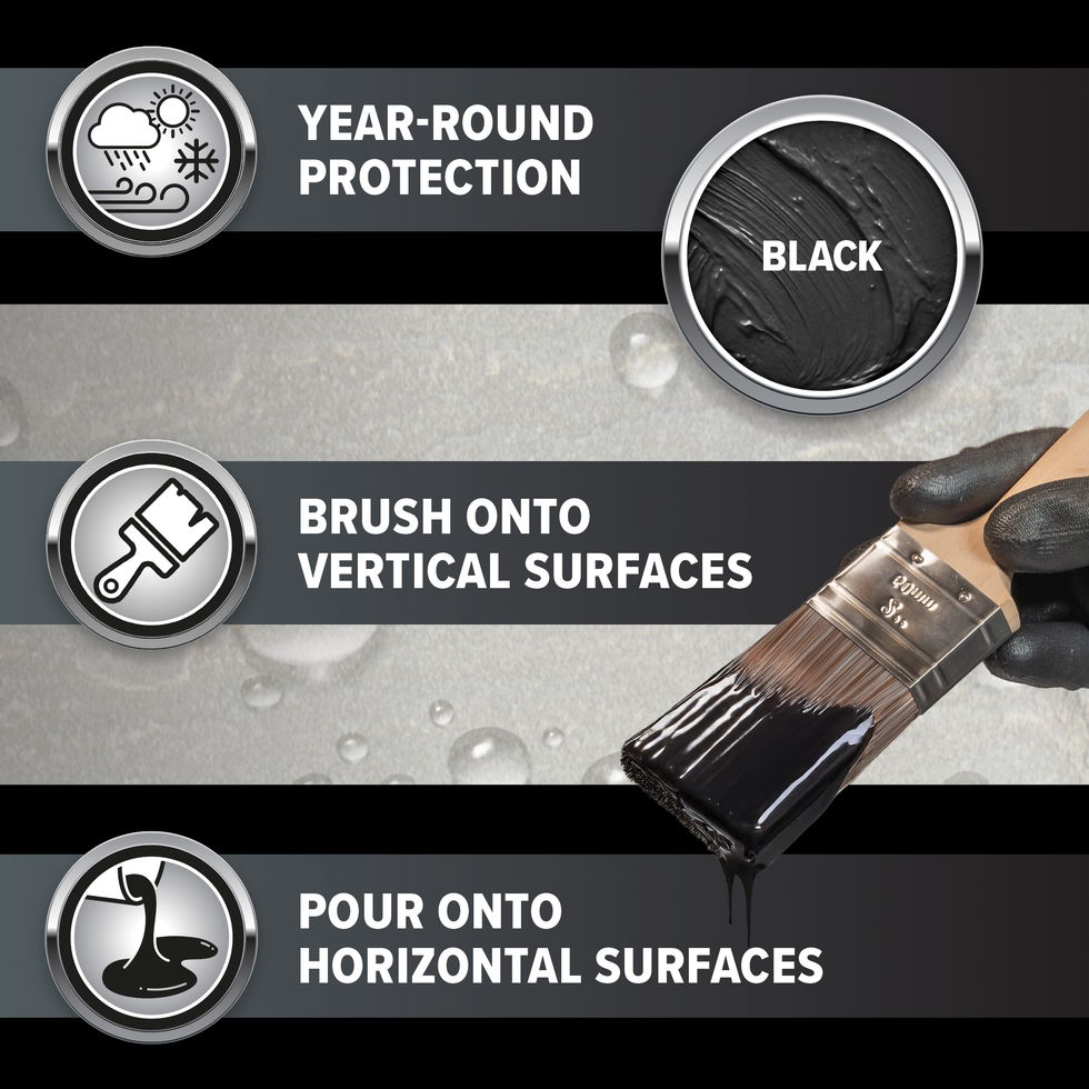 Stormdry Leak Seal offers year-round protection & can be brushed or poured