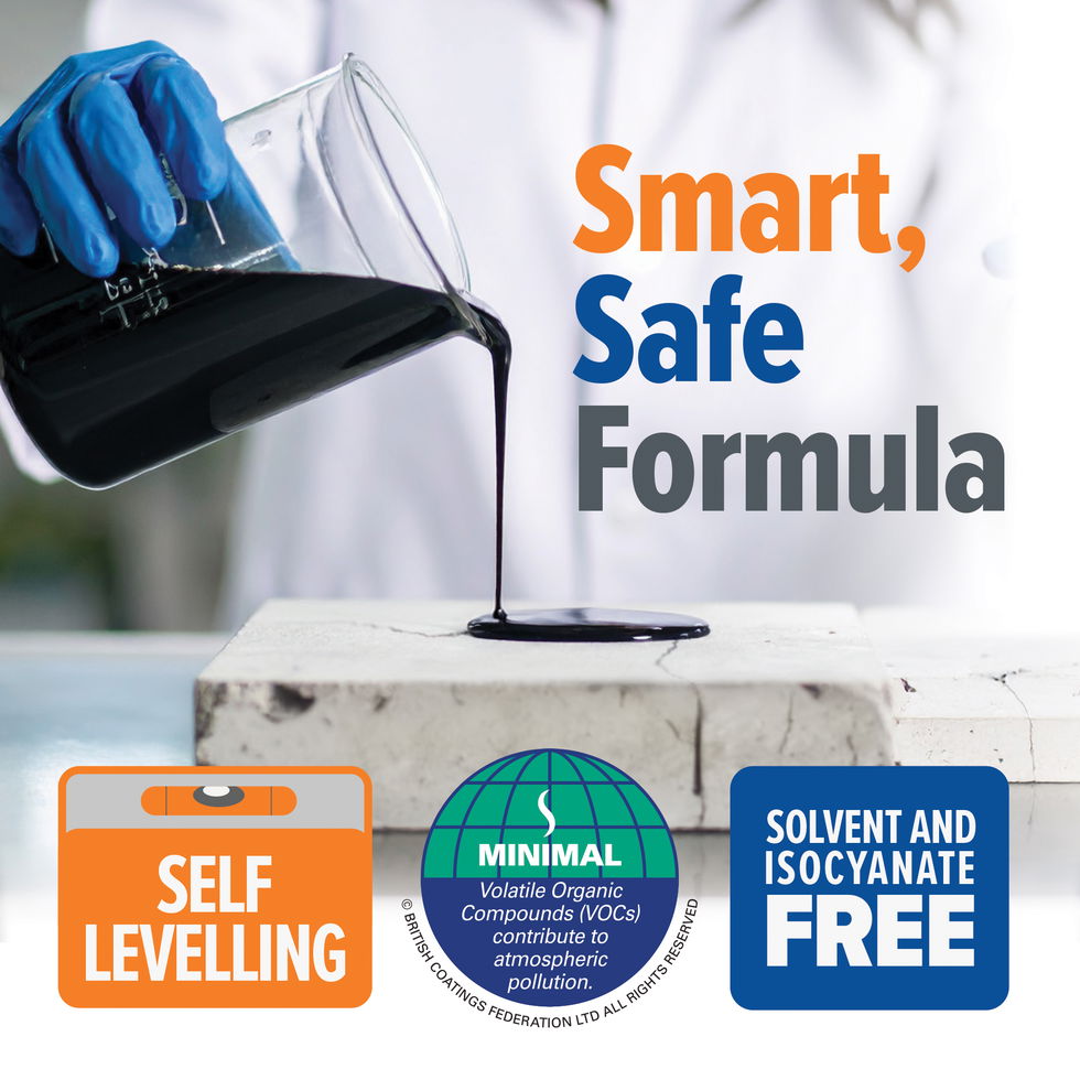 Stormdry Leak Seal is self-levelling, solvent-free and isocyanate-free.