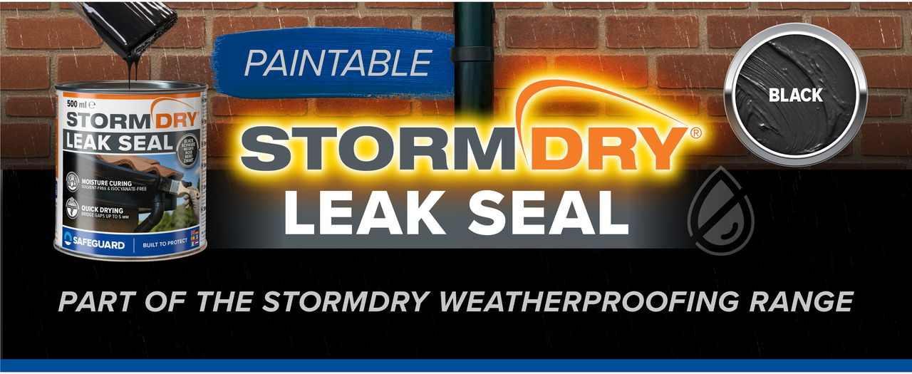 Paintable Stormdry Leak Seal is part of the Stormdry Weatherproofing Range.