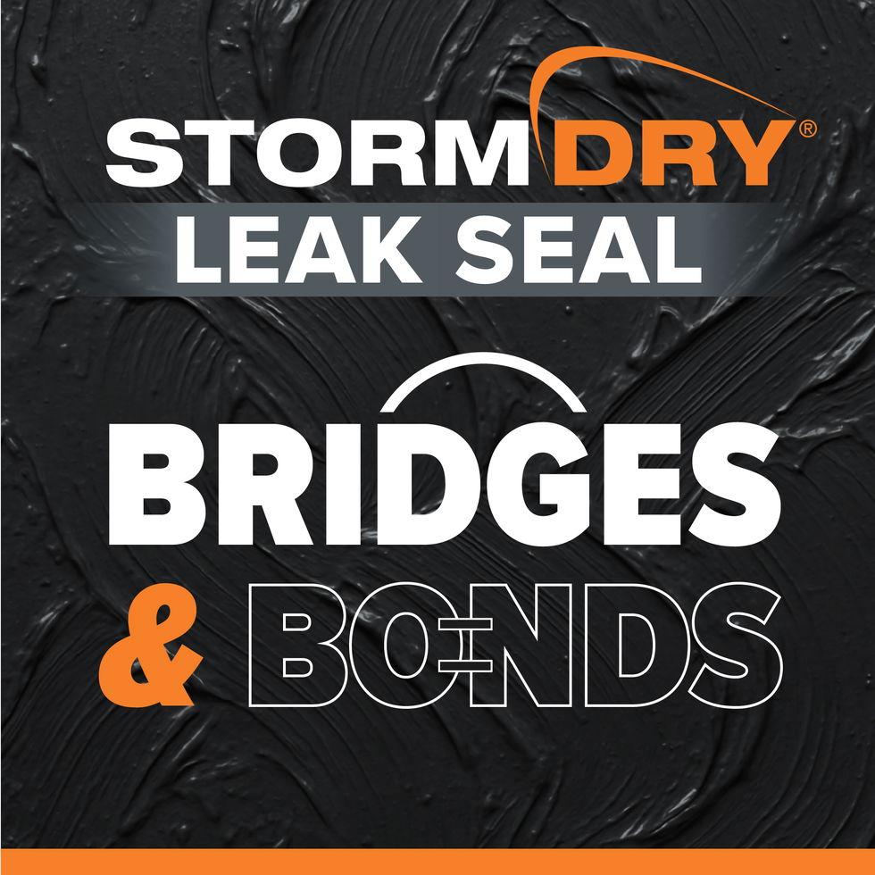 Stormdry Leak Seal bridges and bonds
