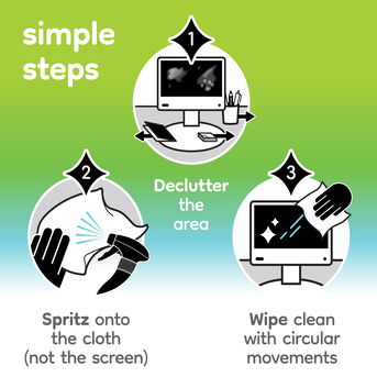3 simple steps to a clean screen