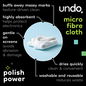 Undo microfibre cloth features