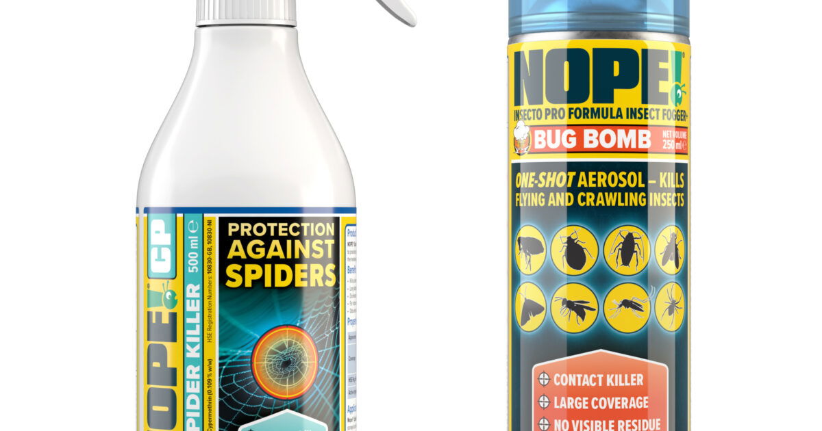 NOPE! CP Spider Killer Spray and NOPE! Bug Bomb Insect Killer 
