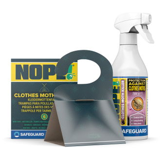 NOPE Sticky Moth traps x6 NOPE Moth Killer Spray 500ml