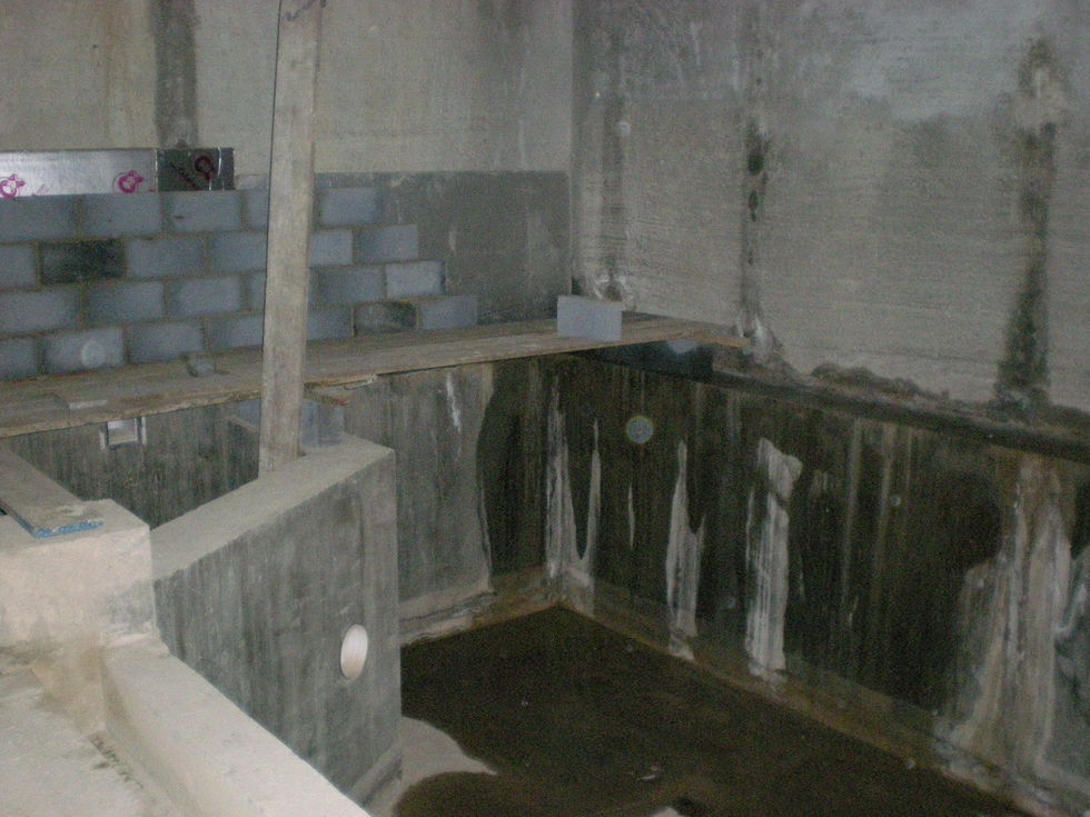 A damp basement